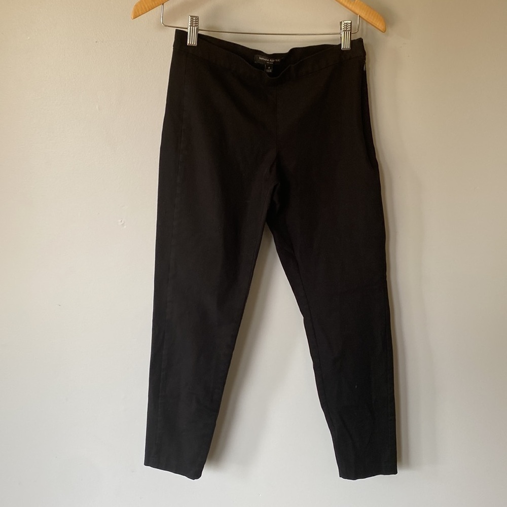 Banana Republic black classic Devon pants women's size 4